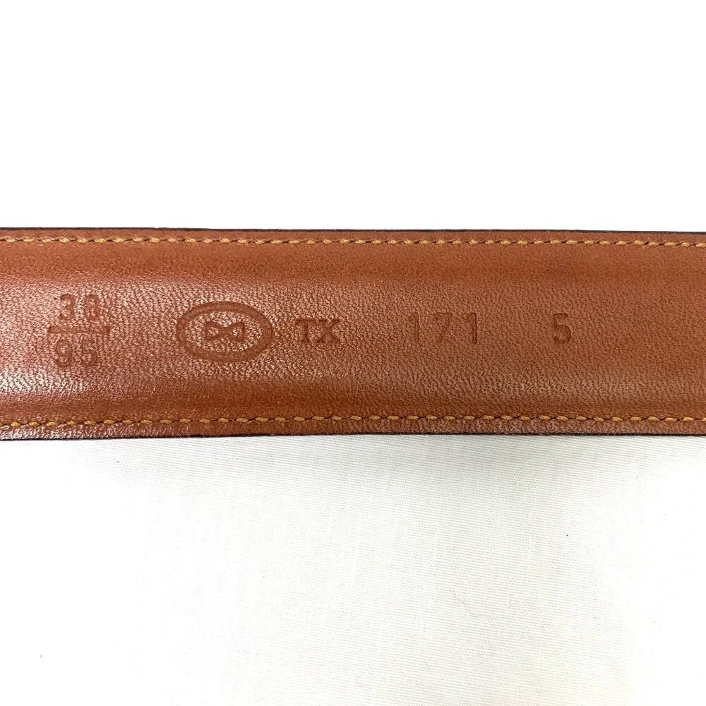 Trafalgar Classic Men's Cortina Leather Dress Belt - Brown, Size 38